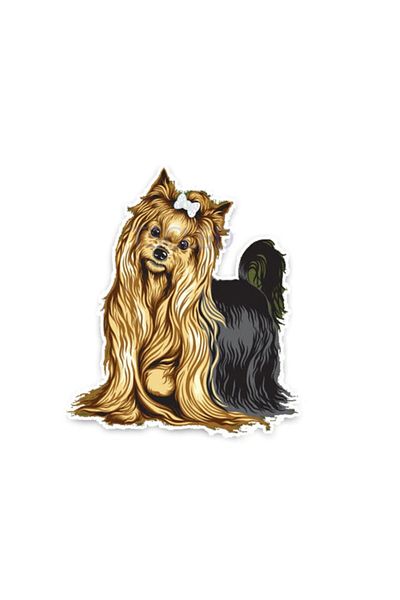 TSC Αυτοκόλλητο αυτοκινήτου Yorkshire Terrier Breed Dog