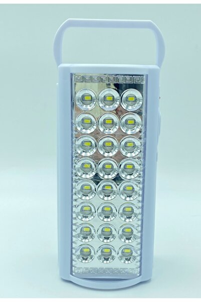ALMİNA 24 Büyük Ledli Beyaz 80 Saat Yanan Led Işıldak