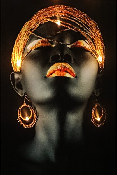 Haki Alışveriş Dünyası Işıklı Tablo 60x90 Cm Ledli Kanvas Pil Ve Asma Aparatı...