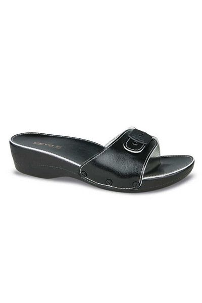 Ceyo Minelli Heeled Daily Black Anatomical Slippers