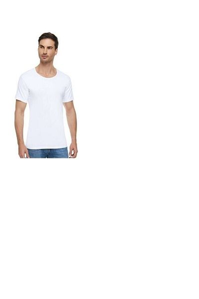 Tutku Crew Neck Short Sleeve Men's Combed Cotton Tank Top