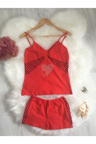 Altınay Lilitime 741 Stoned Black Women's Shorts Set