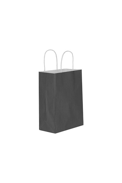 Kikajoy Черна подаръчна торбичка от крафт 15x20 см, 25 броя