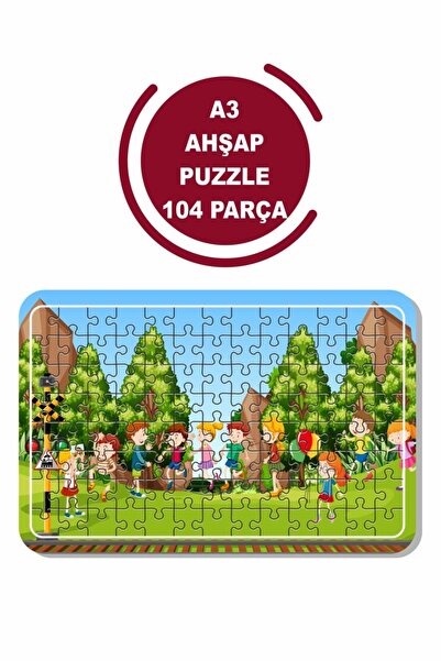 Baskı Atölyesi ألغاز هوليداي آند بلاي تايم A3 مكونة من 104 قطعة، لعبة، منشار قطع