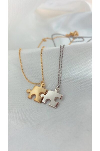 Genel Markalar Bff Puzzle Gümüş Kolye
