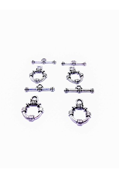 platin hediyelik 10 Çift Gümüş Renk T Kapama Kolye Bileklik Klipsi Kancası