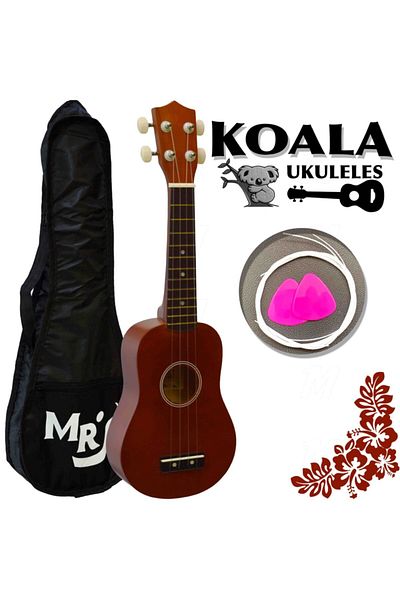 Koala Ukulele Set - Case, Plectrums and Set Wire Gift Ka215br