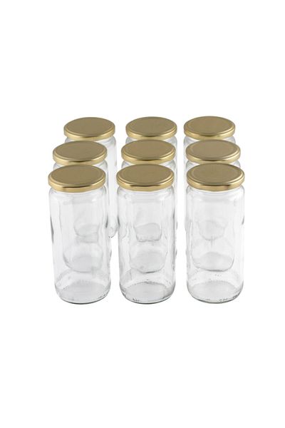 Sarkap 500 Cc Glass Jar with 9 Lids