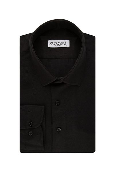 SÜVARİ Ανδρικό πουκάμισο με μοτίβο Slim Fit Armure