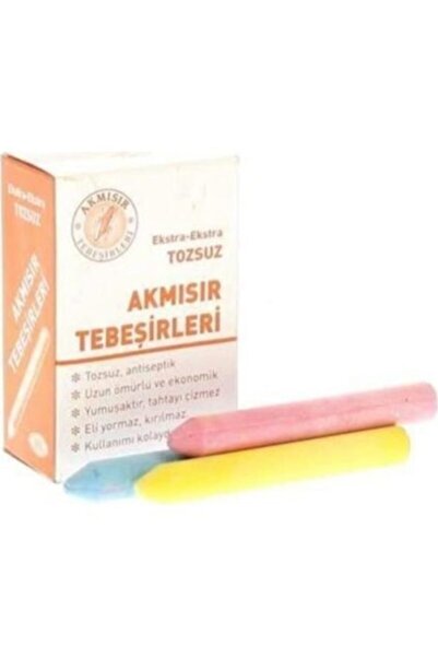 Akmısır 15li Renkli 10 Kutu Tebeşir
