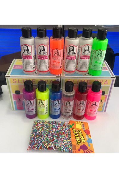 Südor Slime Making Set Ready Play Gel Liquid Set of 12 Buy 1 Get 1 Free