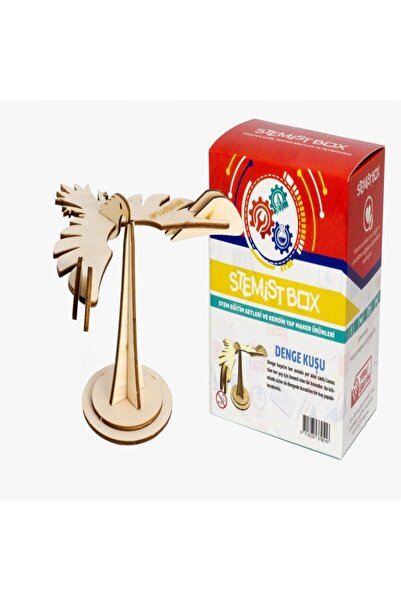 Stemist Box Denge Kuşu - Ağırlık Merkezi Deney Seti (Eğitici Ve Öğretici Ahşap Oyuncak)