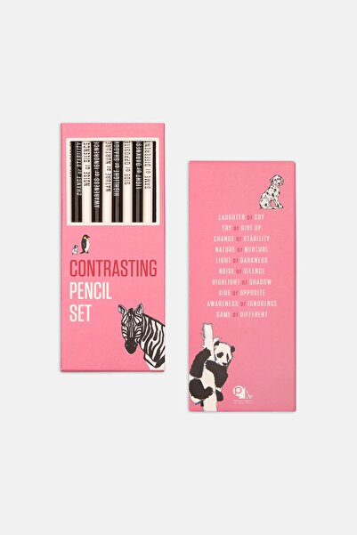 PK Design مجموعة أقلام التباين: وردي