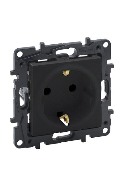 Legrand Raventi Grounded Socket Smoked