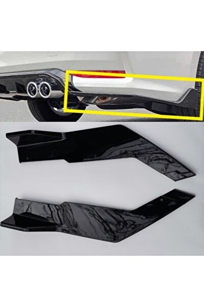 FV-TUNİNG Toyota Corolla (19-20) Arka Tampon Flap Abs Plastik Pianoblack Boyalı