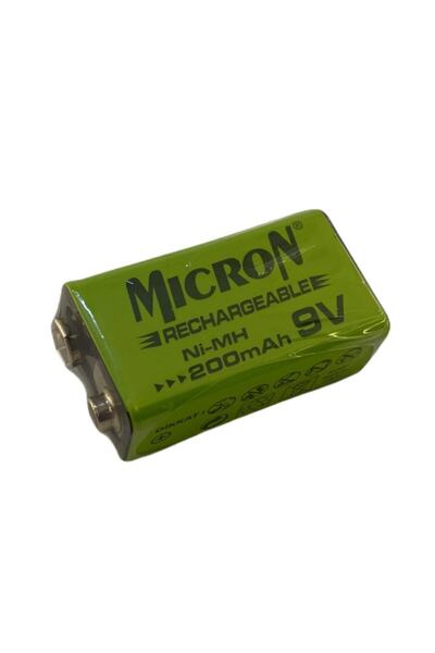 Micron 9v 200mah Şarjlı Pil