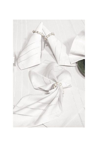 Çeyizci Luxury Colber Tablecloth Set for 12 People Colber (Ecru)