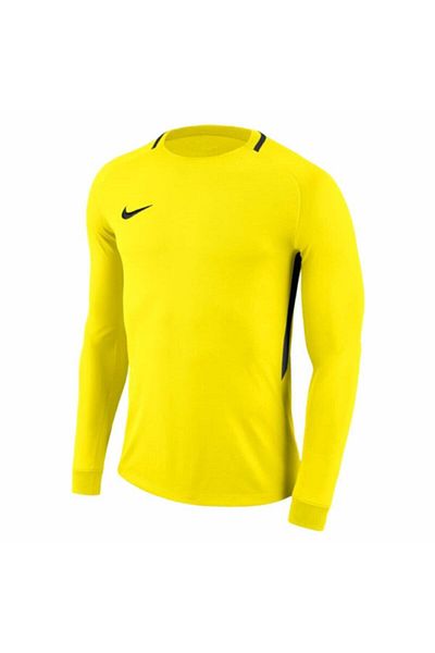 Nike Men's Yellow Sweatshirt Dry Park III Jsy Ls Gk894509-741 Goalkeeper Jersey