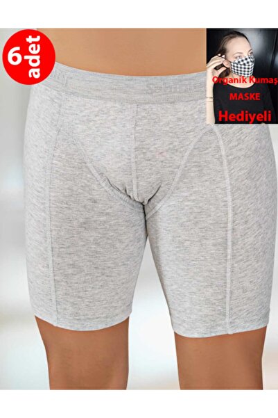 Şahinler Boxer lung din Lycra gri pentru bărbați, 6 piese, Me114