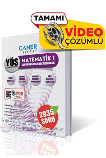 Caner Yayınları Yös Matematik 1 Soru Bankası