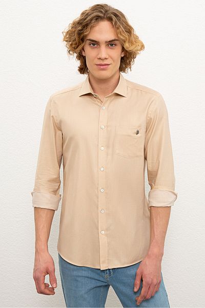 U.S. Polo Assn. Ανδρικό λευκό πουκάμισο