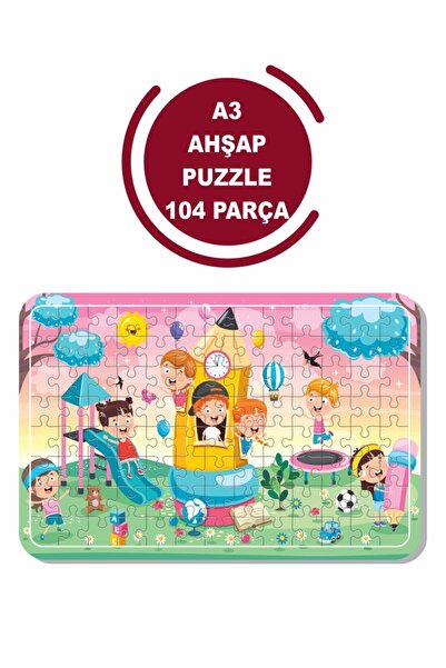 Baskı Atölyesi لغز بارك آند بلاي A3 مكون من 104 قطعة، لعبة، منشار قطع