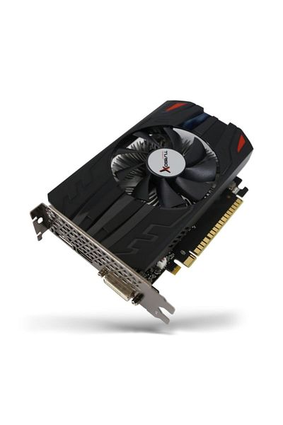 TURBOX بطاقة رسومات Nvidia Gtx1050ti - Gddr5 128bit Dvi.HDMI بمروحة واحدة 4 جيجابايت (صندوق)