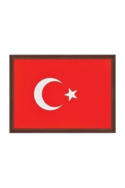 Panda Türk Bayrağı Mdf Çerçeveli 25x35 Cm