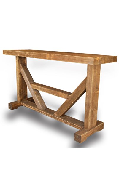 SZN Wood Bej Konsol Aron Ladin Eskitme Ahşap Szn-51-teak 147 x 42 x 84 cm