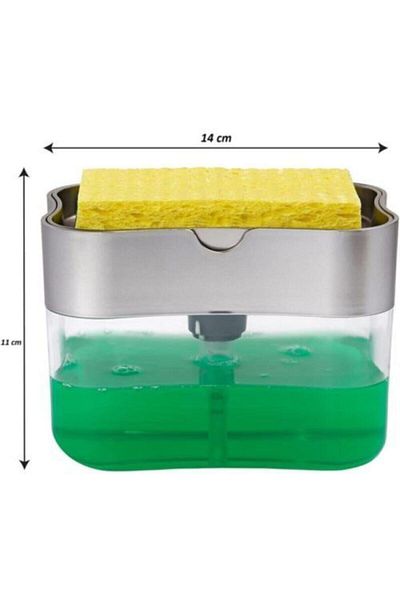 Sky Life Liquid Soap Dispenser with Pump and Sponge Chamber Liquid Soap Dispenser 385ml