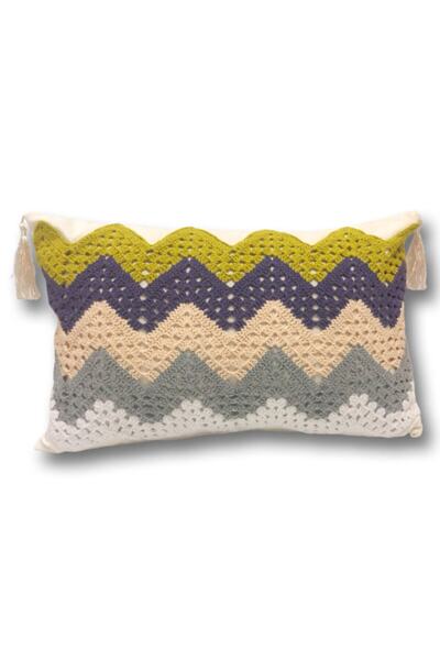 Flora Home El Işlemesi Dekoratif Kırlent 35x50 Cm