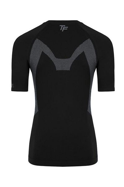 THERMOFORM Μαύρο Extreme ανδρικό θερμικό μπλουζάκι από πολυπροπυλένιο χωρίς ραφή (Hzt14024-syh)