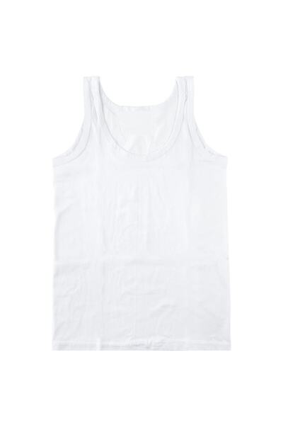 Tutku Boy's Cotton Combed Tank 8 Pack