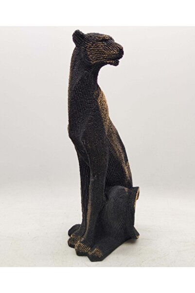 AG DEKOR Taşlı Leopar Biblo