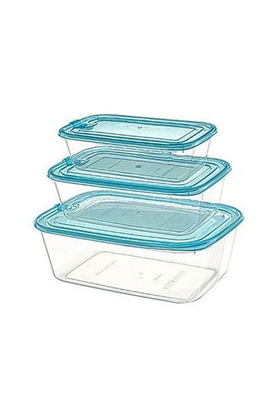 Adalinhome StShop Favilla Set de 3 recipiente de depozitare pentru cuptor cu microunde shpSt 1051066