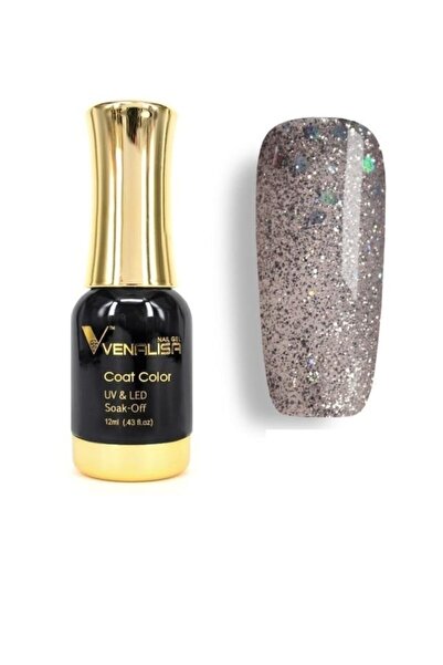 Venalisa 12 ml Kalıcı Gri Glitter Uv Led Oje 1105