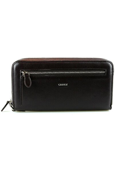 Grande Pochetă maro din piele naturală pentru bărbați