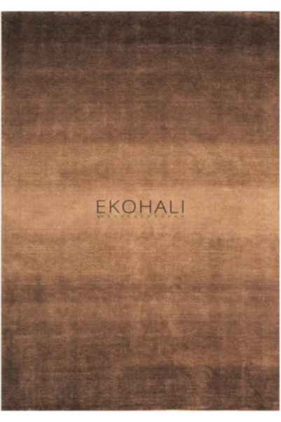 Eko Halı Çam Halı Focus Geçişli Brown - %100 Doğal (Yün+viskon)