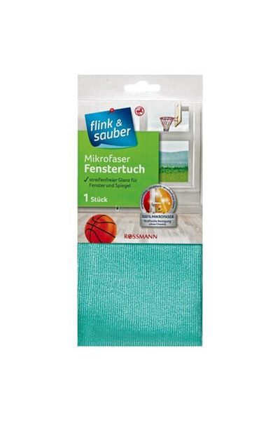 Flink Sauber F&s Microfiber Rosalt Glass Cloth