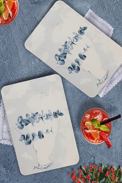 Keramika Blue Magic Siera Boat Plate 31*21 Cm 2 Pieces - 19861