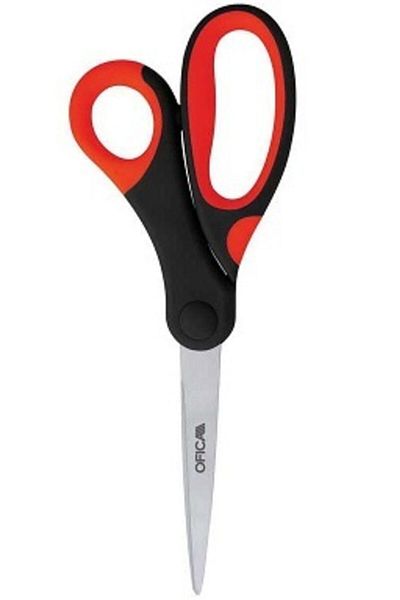 Ofica Ergonomic Soft Grip Office Scissors 204 mm FM-81