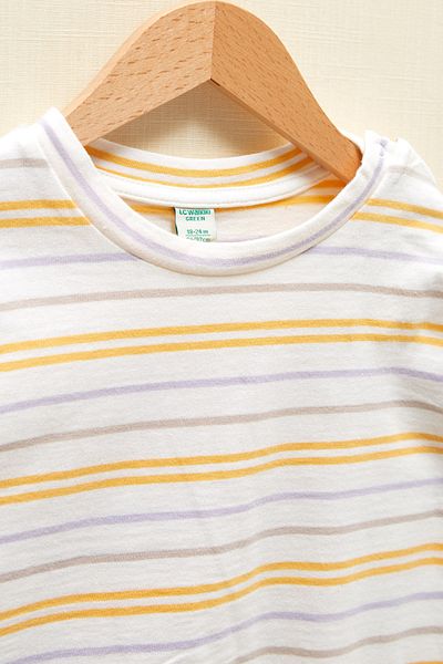 LC Waikiki Baby Boy Ecru Striped Lfc T-Shirt