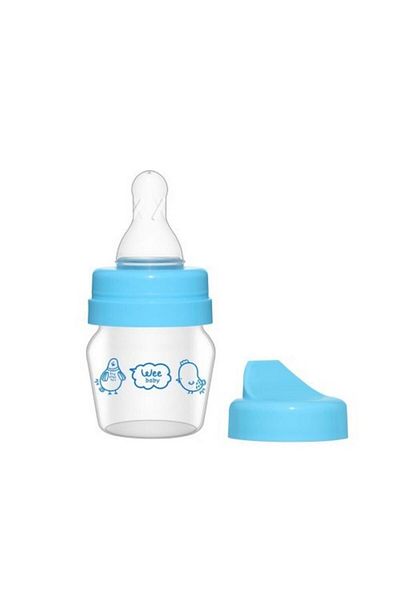 Wee Baby Mini Glass Drinking Cup - 30 ml Blue, Set 792