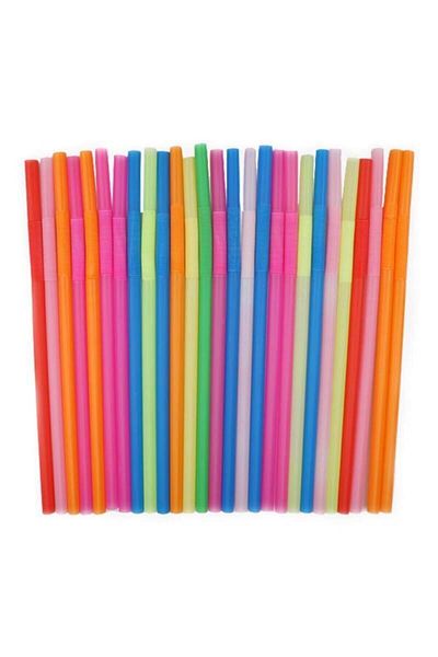 Simisso 100 Pieces of Gelatin Gusseted Frozen Straws