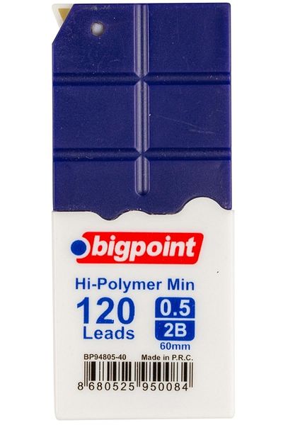 Bigpoint Pen Tip 0.5mm 2b 120pcs Tube Dark Blue