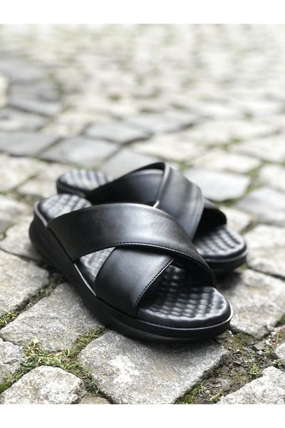 Ceyo 9975-3 Orthopedic Women's Black Slippers