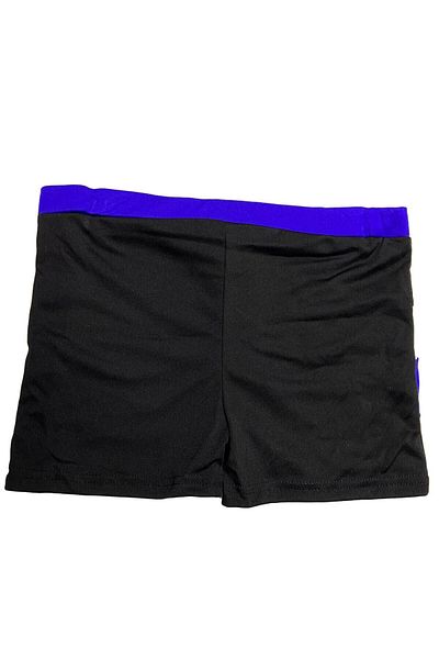 Deafox Black Boy's Cuffed Swimsuit