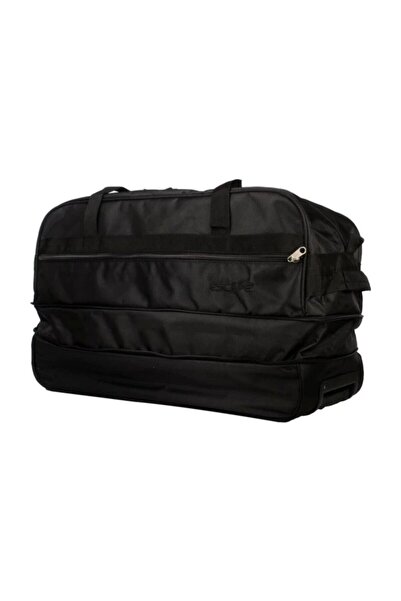 ESCAPE Unisex Siyah İki Tekerlekli Körüklü Orta Boy Seyahat Valizi