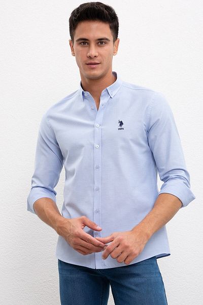 U.S. Polo Assn. Cămașă Albastră deschis G081GL004.000.977266