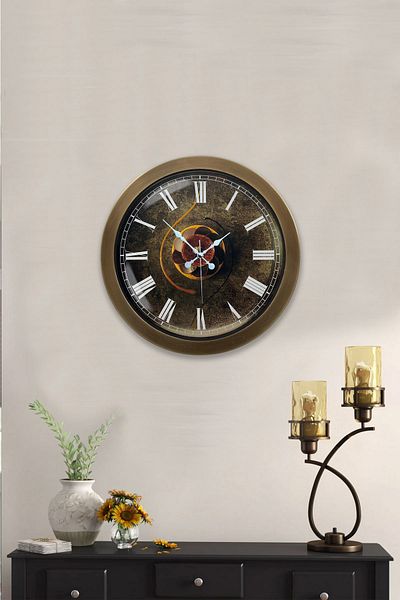 Kasva Concept Antique Metal Kitchen Wall Clock 36 cm